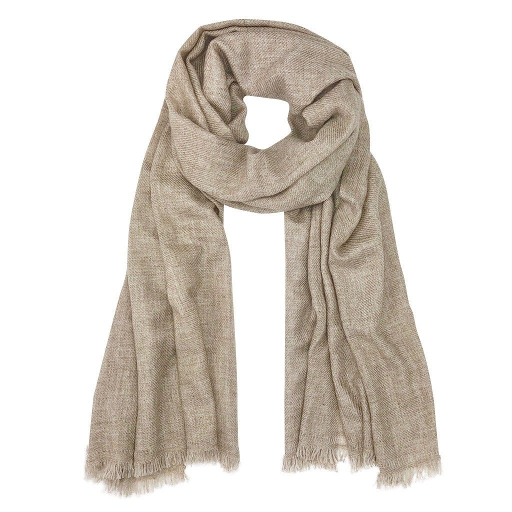 Beige BUTTERFLY scarf - Scarves - Boutique KEVA