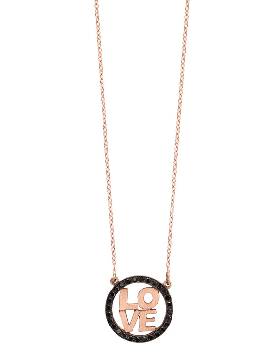 Block Letter Love Necklace | Kacey K Jewelry.
