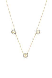  Block Letter Mini Circle Necklace | Kacey K Jewelry.