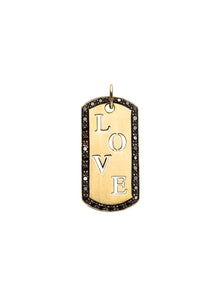  Love Punch Out Dog Tag Charm | Kacey K Jewelry.