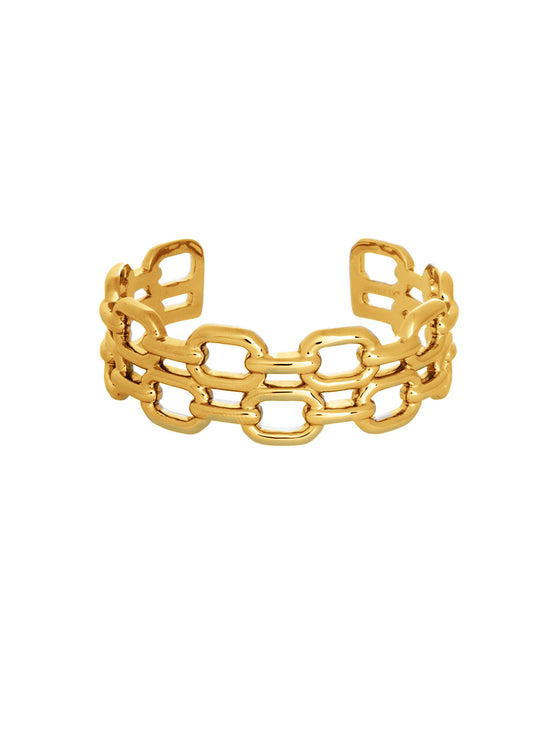 Double Chain Link Cuff | Kacey K Jewelry.