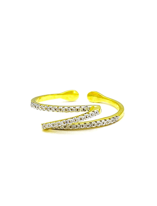 14k Yellow Gold Snake Cuff Bracelet