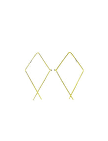  Wide Rectangle Earrings | Kacey K Jewelry.