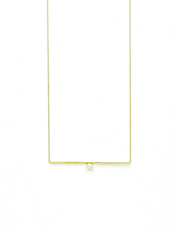 Polished Gold Bar & Ball | Kacey K Jewelry.