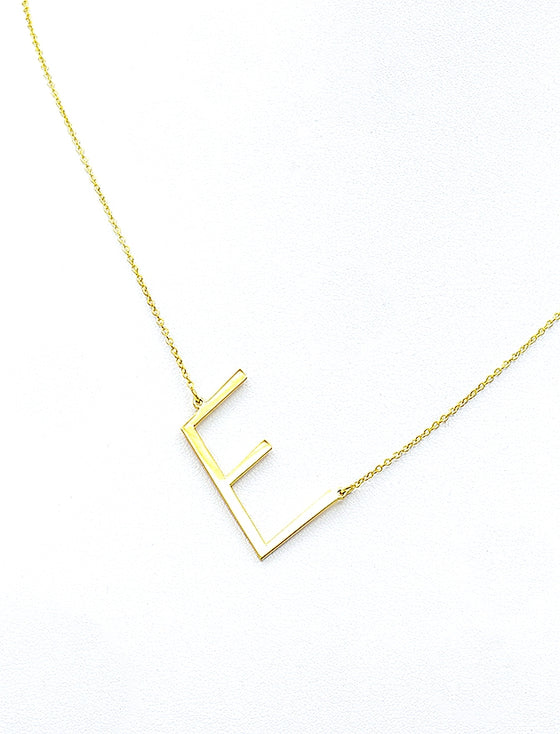 Angled Initial Necklace | Kacey K Jewelry.