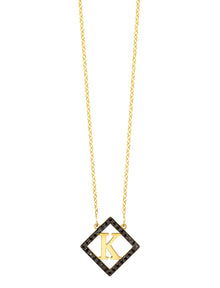  Diamond Shape Block Letter Initial | Kacey K Jewelry.